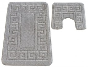 Sada kúpeľňových koberčekov Montana Ethnic Sand Grey