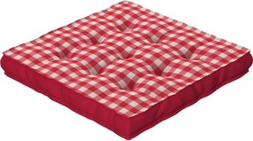 Sedák Kamil s úchytom farba produktu červená látka vzorované