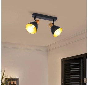 Brilagi - Bodové svietidlo ODENSE 2xE14/10W/230V kaučukovník/čierna