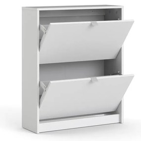 Biela výklopná skrinka na topánky Shoes – Tvilum