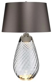 Elstead LENA-TL-L-SMOKE - LED Stolná lampa LENA 1xE27/40W/230V 74 cm šedá