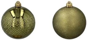 Vianočné gule 8cm 6ks Olive