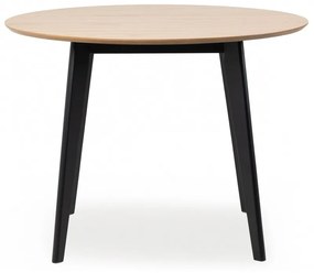 Okrúhly jedálenský stôl Roxy 105 cm dub přírodní/čierna