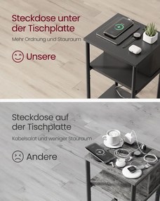 Príručný stolík so zásuvkami LET375B02