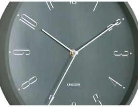 Karlsson 5988GR dizajnové nástenné hodiny sivá, pr. 30 cm