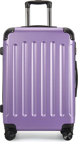 Kabínový kufor na 4 kolieskach 55x39x20cm ružovo fialová