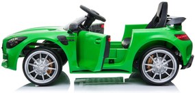 Detské elektrické autíčko na diaľkové ovládanie BestBerg BBCC-10G - Mercedes-Benz AMG GT R / od 3 rokov / nosnosť 25 kg / zelené