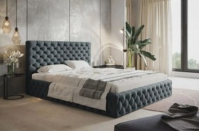 Dizajnová čalúnená manželská posteľ  MAISON 180 x 200