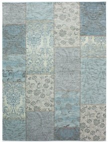 Flair Rugs koberce Kusový koberec Manhattan Patchwork Chenile Duck Egg - 120x170 cm