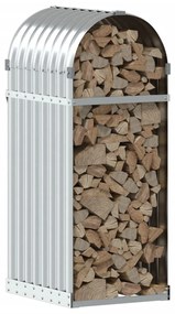 Držiak na polená strieborný 40x45x100 cm pozinkovaná oceľ