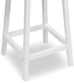 Barová stolička KENT dub / biele nohy