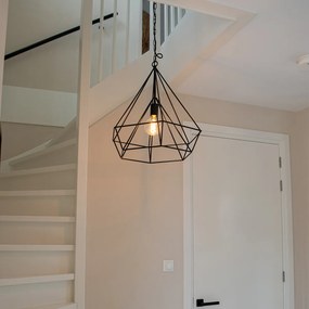 Skandiánske závesné svietidlo čierne - Karkass