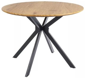 Jedálenský stôl Aster 100 cm, dub / čierna