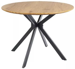 Jedálenský stôl Aster 100 cm, dub / čierna