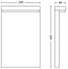 Philips 17455/30/P7 - LED RGB Vonkajšia lampa Hue NYRO LED/13,5W/230V IP44