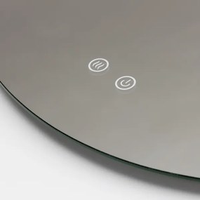 Brilagi - LED stmievateľné vyhrievané zrkadlo s podsvietením DEMI ECO LED/12W/230V pr. 60 cm IP44