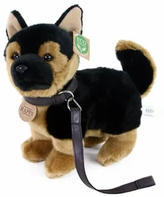 Eco Friendly pes německý ovčák s vodítkem stojící 23 cm