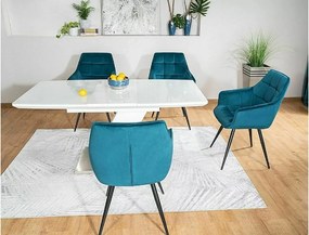 SI Lilia Velvet stolička tyrkysová