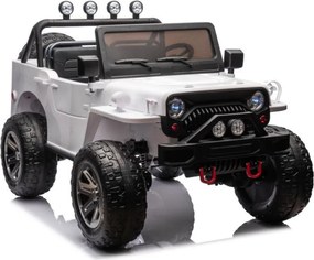 LEAN CARS JH-102 Biele auto na batérie 4x4