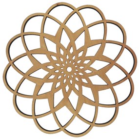 AMADEA Drevené prestieranie okrúhle mandala, masívne drevo, priemer 33 cm