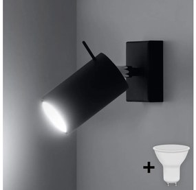 Brilagi Brilagi - LED Nástenné bodové svietidlo ASMUS 1xGU10/7W/230V čierna BG0563