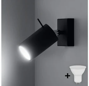 Brilagi -  LED Nástenné bodové svietidlo ASMUS 1xGU10/7W/230V čierna BG0563