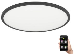 Eglo 900761-LED Stmievateľné stropné svietidlo SARSINA-Z 33,5W/230V pr.45 cm čierna EG900761