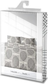 Obliečky z mikrovlákna Satyn 008 140x200 cm + 70x90 cm béžové