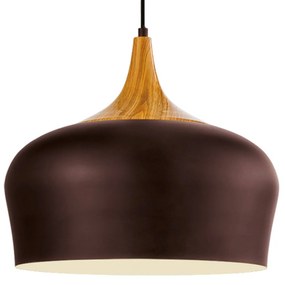 Závesná lampa Obregon v hnedej