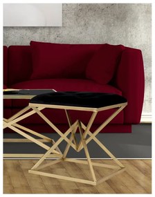 Stolička v čierno-zlatej farbe Mauro Ferretti Piramid