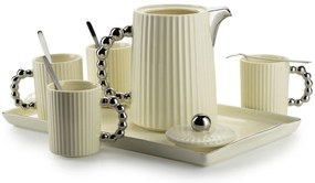Čajový/kávový set Luca Silver Cream