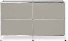 Kovová komoda »CN3 Kids« so 2 zásuvkami, svetlosivá