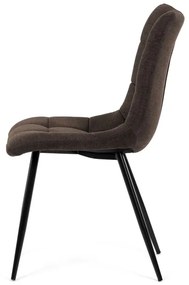 Autronic BONTEC Jedálenská stolička, hnedá, látka, DCL-L1094 BR2 Farba: Šedá