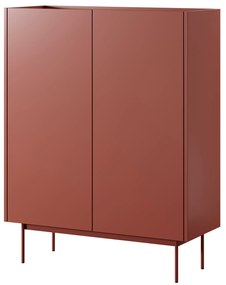 PIA Dvojdverová komoda Color - tehlová