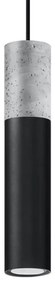 Sollux SL.0650 - Luster na lanku BORGIO 1xGU10/40W/230V betón/kov čierna
