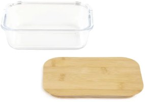 Nádoba BAMBOU sklenená s bambusovým vekom 890906