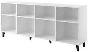 Zostava nábytku do obývacej izby Ezrunis I, Farby: biela/biela + dub craft