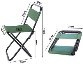 Verk 01660 Kempingová skladacia stolička zelená