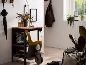 furniture-nabytek.cz - Masívny konzolový stôl TukTuk z mangového dreva, lakovaný, čierny