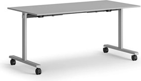 Mobilný stôl MATCH, 160x80 cm, sivá podnož, sivá