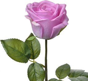 Dekorácia umelá kvetina fialová ruža Rose - 8*8*44 cm
