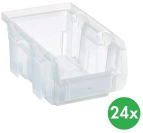 Plastový box COMPACT, 102 x 160 x 75 mm, priehľadný