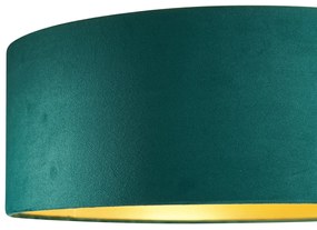 Moderné stropné svietidlo zelený zamat 40cm vrátane LED 3-krokového stmievania - Sue