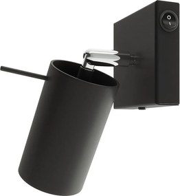 Čierne kovové bodové svietidlo ø 6 cm Etna – Sollux