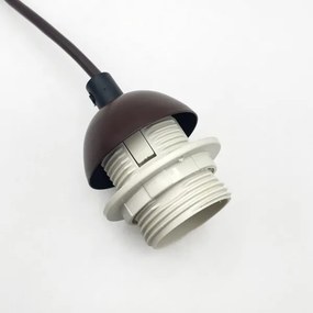 Luster na lanku AIDA 1xE27/60W/230V pr. 35 cm dub/orech/biela