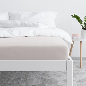 Goldea plachta jersey s napínacou gumou - sivohnedá 90 x 200 cm