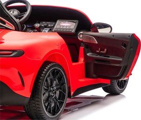 LEAN CARS Autobatéria Mercedes GT63 AMG DK-GT63 24V LCD červená