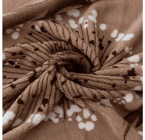 Sada mikroplyšových obliečok PAMPELINO svetlohnedé + obliečka mikroplyš SOFT 90x200 cm biele, jednolôžko