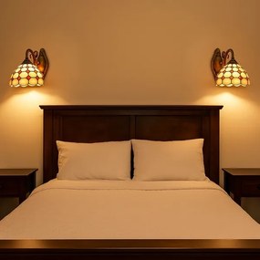 Brilagi - Tiffany vitrážová nástenná lampa DORAN 1xE27/40W/230V