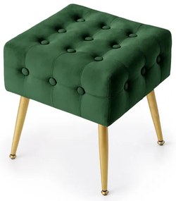 Taburetka QUADRA fľaškovo zelená